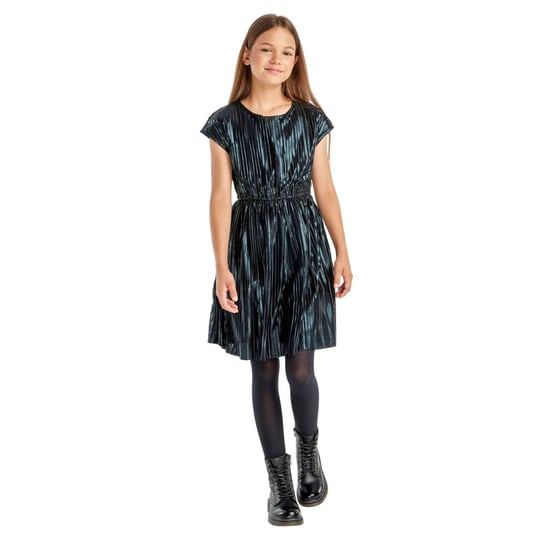 Minoti - Kleid für Mädchen, Mit Falten (Schwarz) - Image 4
