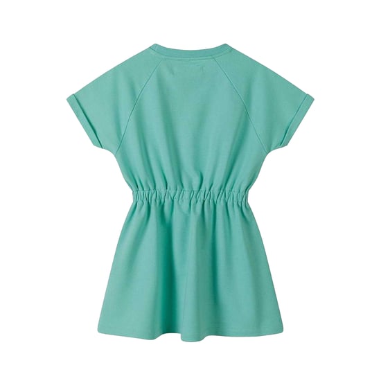 Minoti - Kleid für Mädchen, Gummizug in der Taille, Fleece, Übergroß (Grün) - Image 2