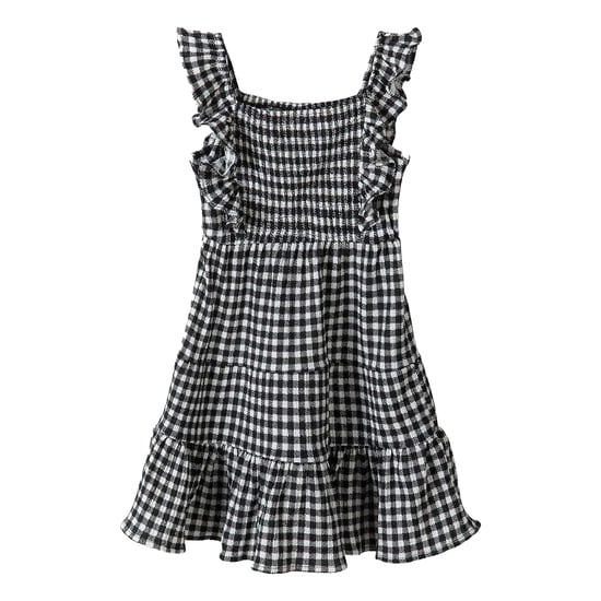 Minoti - Kleid für Mädchen, Gestuft (Schwarz/Weiß) - Image 1