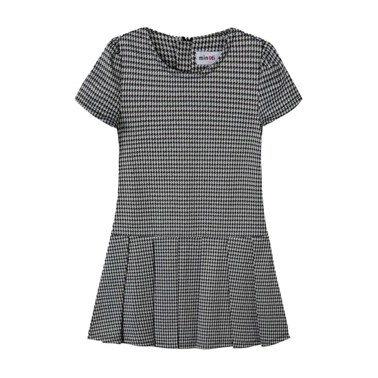 Minoti - Kleid für Mädchen, Faltensaum (Schwarz) - Image 1