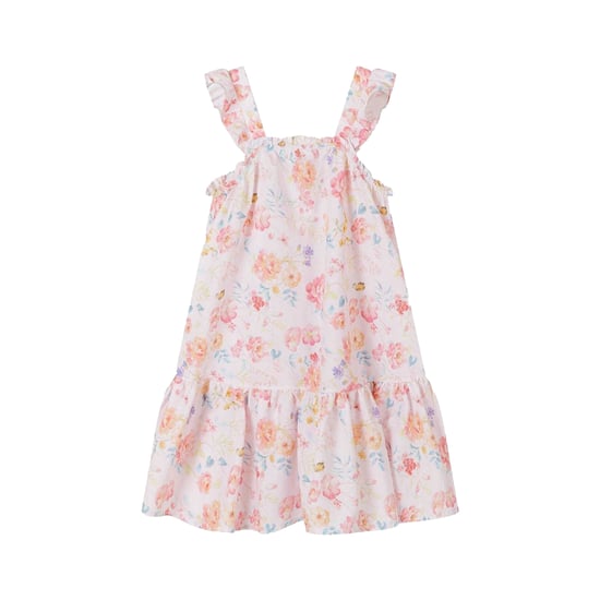 Minoti - Kleid für Mädchen, Gestaffelter Saum, Rüschen (Pink) - Image 1