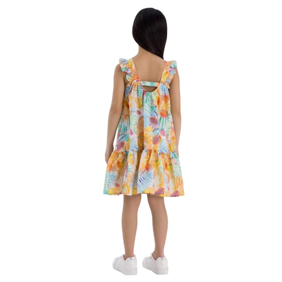 Minoti - Kleid für Mädchen, Gestuft, Rüschen (Orange) - Image 5