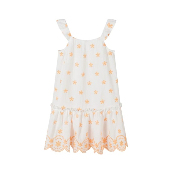 Minoti - Kleid für Mädchen (Weiß/Orange) - Image 1