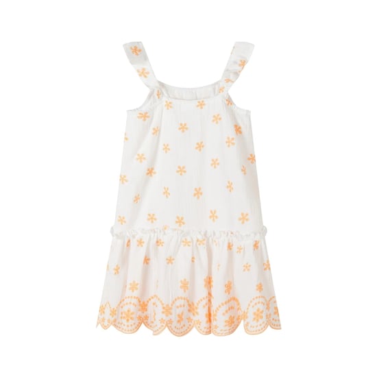 Minoti - Kleid für Mädchen (Weiß/Orange) - Image 2