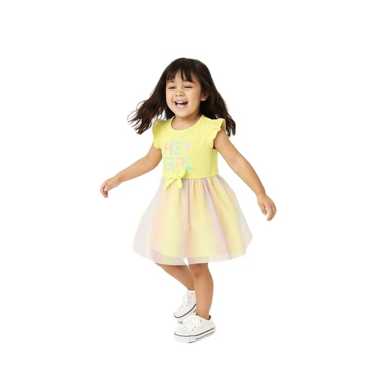Minoti - Kleid für Mädchen, Netzrock, Rüschen (Gelb) - Image 4