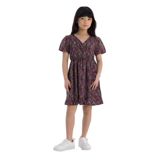 Minoti - Kleid für Mädchen, Rüschensaum (Bunt) - Image 4