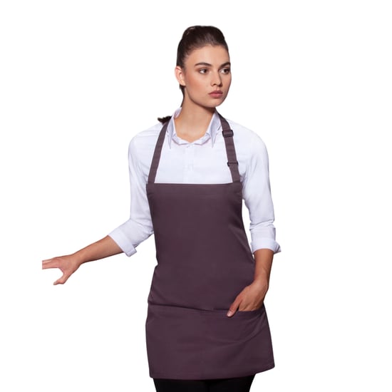Karlowsky - Damen Latzschürze, Kurz (Aubergine) - Image 2