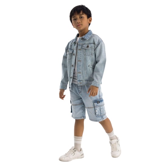 Minoti - Cargo-Shorts für Jungen (Blau) - Image 4