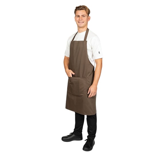 Dennys - Latzschürze, Verstellbares Halfter (Schwarzbraun) - Image 1