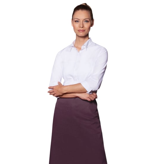 Karlowsky - Schürze "Basic Bistro", Kontrast (Aubergine) - Image 2