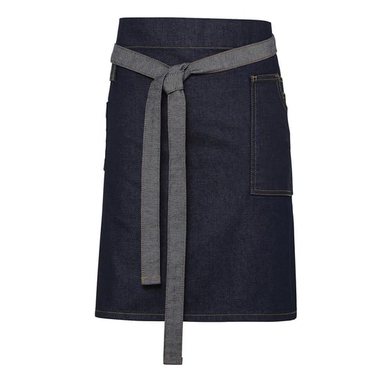 Premier - Taillenschürze "Division", Waxed Look (Indigo-Jeansblau) - Image 1