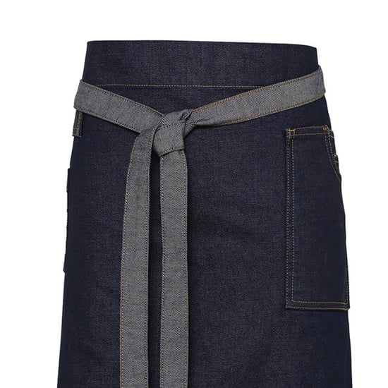 Premier - Taillenschürze "Division", Waxed Look (Indigo-Jeansblau) - Image 2