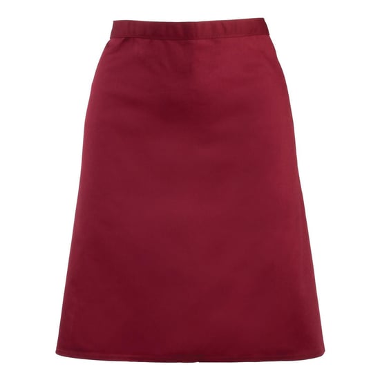 Premier - Herren/Damen Unisex Taillenschürze "Colours Collection" (Burgunderrot) - Image 1