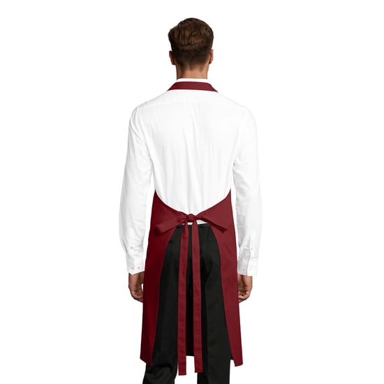 SOLS - Herren/Damen Unisex Schürze "Gamma" (Burgunderrot) - Image 2