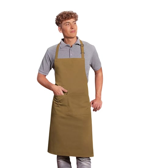 Karlowsky - Latzschürze "Basic", Tasche (Senf) - Image 2