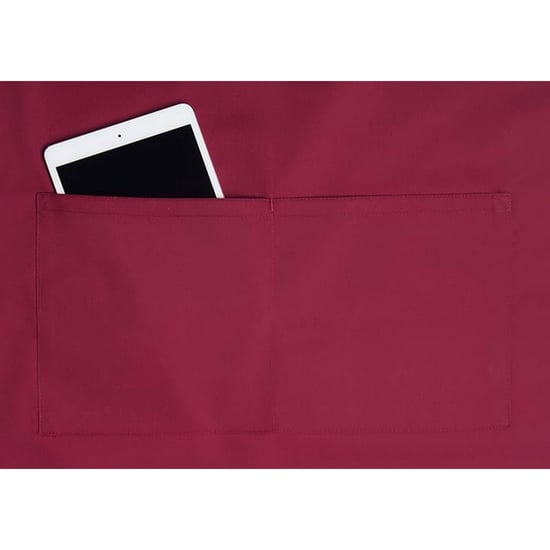 Karlowsky - Latzschürze "Basic" (Bordeaux) - Image 3