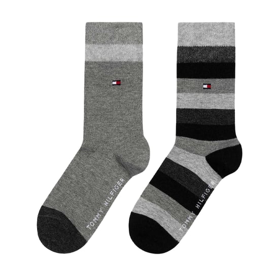 Tommy Hilfiger - Socken für Kinder, Stripes (2er-Pack) (Grau/Schwarz) - Image 2