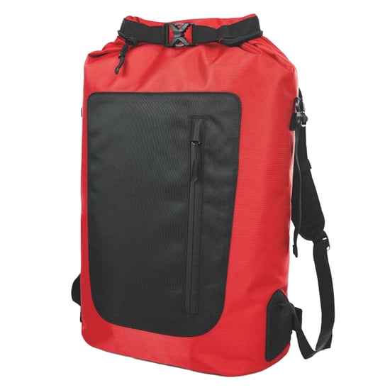 Halfar - "Storm" Rucksack, Blockfarben (Rot/Schwarz) - Image 1
