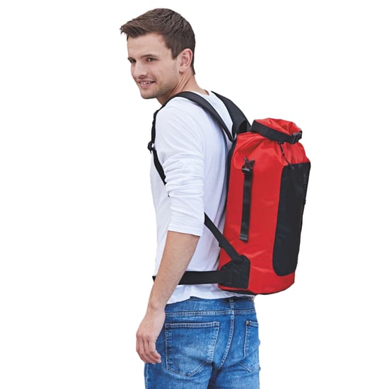 Halfar - "Storm" Rucksack, Blockfarben (Rot/Schwarz) - Image 3