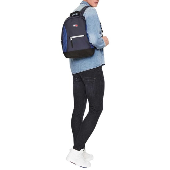 Tommy Jeans - Rucksack, Kontrast, Logo (Dunkles Marineblau) - Image 4