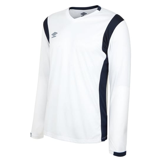 Umbro - "Spartan" Trikot für Herren Langärmlig (Weiß/Dunkel-Marineblau) - Image 1