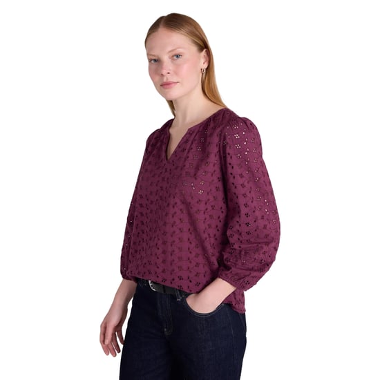 Mountain Warehouse - Hemd für Damen, Leicht, Leger, 3/4 Ärmel (Violett) - Image 3