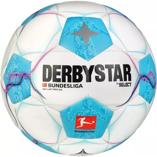 Select - "Derbystar Bundesliga Brillant Replica V24" Fußball (Weiß/Blau) - Image 1