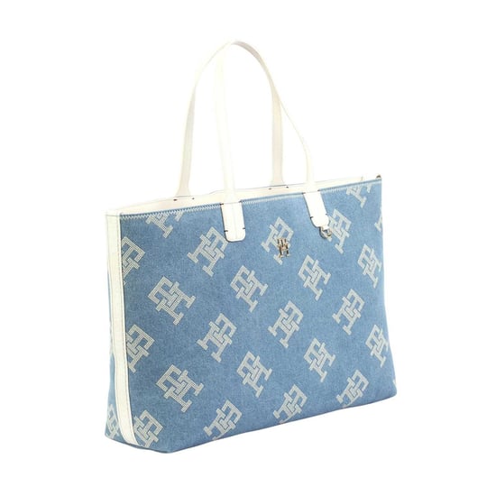 Tommy Hilfiger - Handtasche, Logo-Muster (Blau) - Image 3