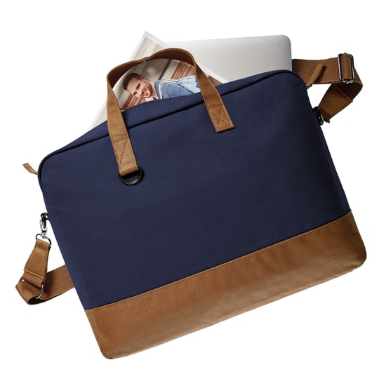 Halfar - Laptop-Tasche "Life" (Marine/Braun) - Image 2
