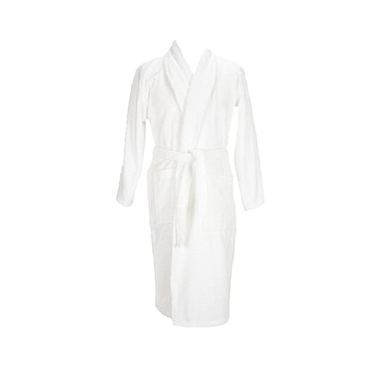 ARTG - Morgenmantel für Herren/Damen Unisex, Schalkragen (Weiß) - Image 1