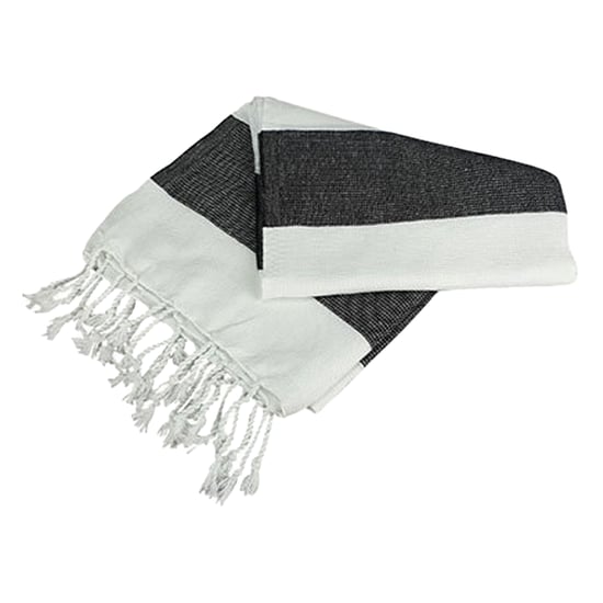 ARTG - "Hamamzz Hamam Antalya" Handtuch, Mit Streifen (Weiß/Schwarz) - Image 1