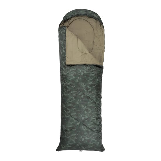 Mountain Warehouse - "Apex" Tarnmuster Schlafsack, Quadratisch, Zwischensaison (Dunkel-Khaki) - Image 2