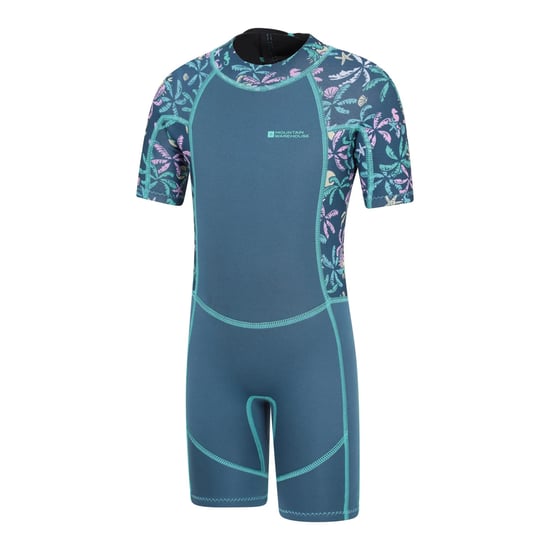 Mountain Warehouse - "Shorty" Neoprenanzug für Kinder (Dunkles Aquamarin) - Image 3