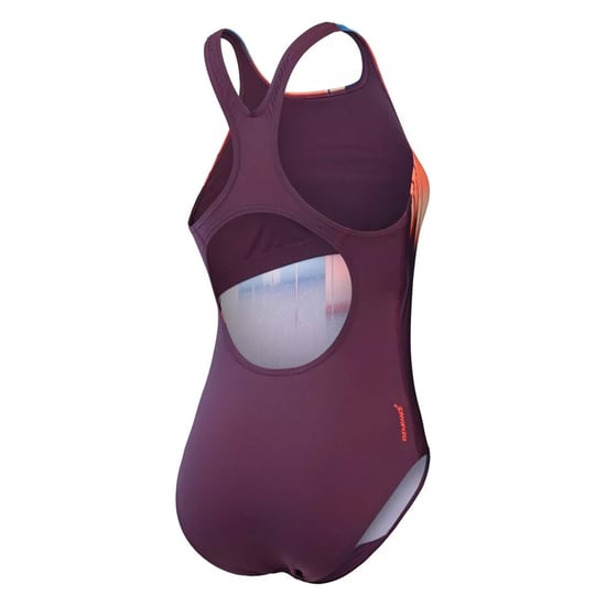 Speedo - "Digi Placement Medalist" Badeanzug für Damen (Violett/Orange) - Image 2