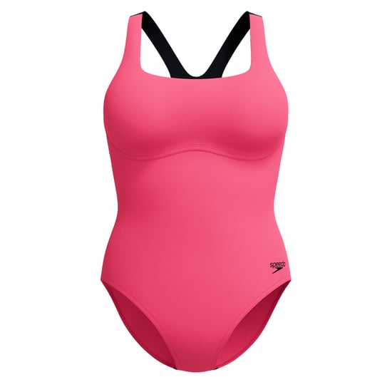 Speedo - Badeanzug Flexibler Hosenbund für Damen (Dunkelrosa) - Image 1