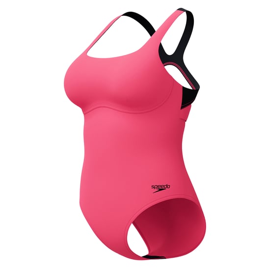 Speedo - Badeanzug Flexibler Hosenbund für Damen (Dunkelrosa) - Image 3