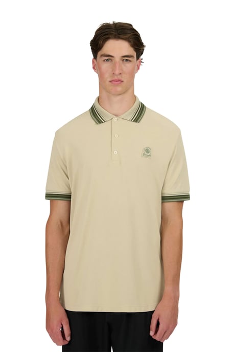 SANDBANKS GRADIENT RIB POLO STONE - Image 2