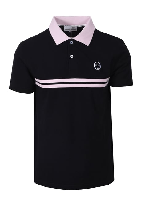 SERGIO TACCHINI SUPERMAC POLO BLACK/LIGHT LILAC - Image 1