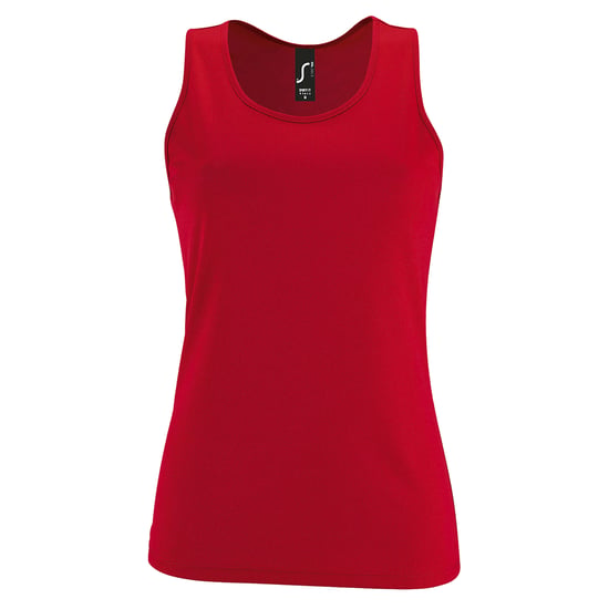 SOLS - "Sporty" Ärmelloses Oberteil für Damen (Rot) - Image 1