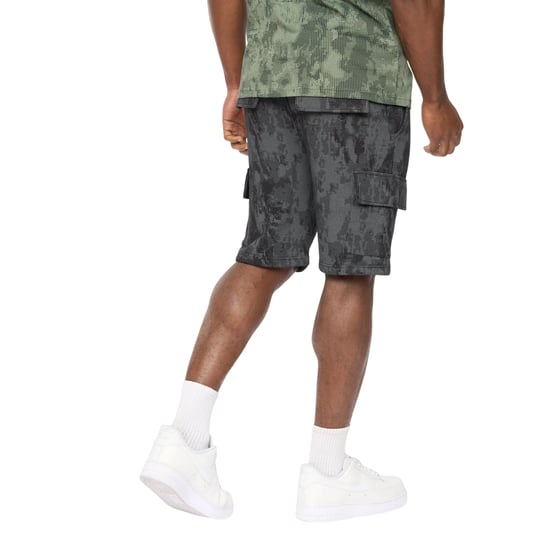 Crosshatch - "Bardon" Cargo-Shorts für Herren (Schwarz Tarnmuster) - Image 2