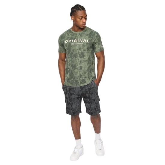 Crosshatch - "Bardon" Cargo-Shorts für Herren (Schwarz Tarnmuster) - Image 3