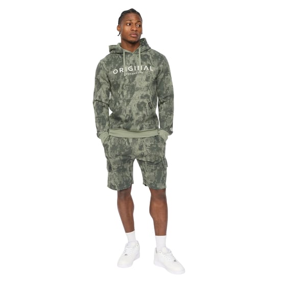 Crosshatch - "Bardon" Cargo-Shorts für Herren (Oliv Tarnmuster) - Image 3