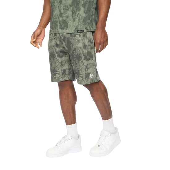 Crosshatch - "Bardon" Sweat-Shorts für Herren (Oliv Tarnmuster) - Image 3