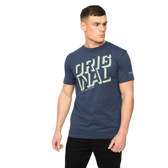 Crosshatch - "Protrax" T-Shirt für Herren, Baumwolle (Marine) - Image 1