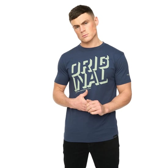 Crosshatch - "Protrax" T-Shirt für Herren, Baumwolle (Marine) - Image 4