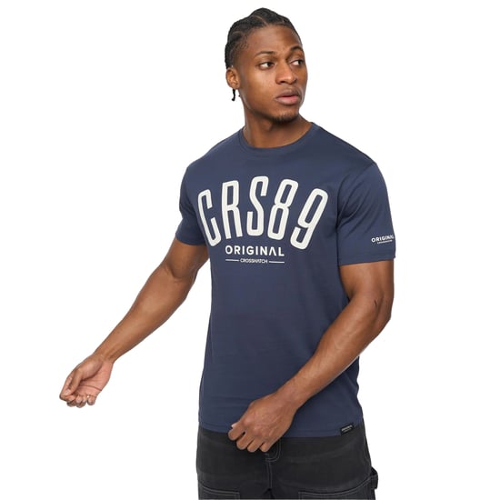 Crosshatch - "Hallfell" T-Shirt für Herren (Marine) - Image 3