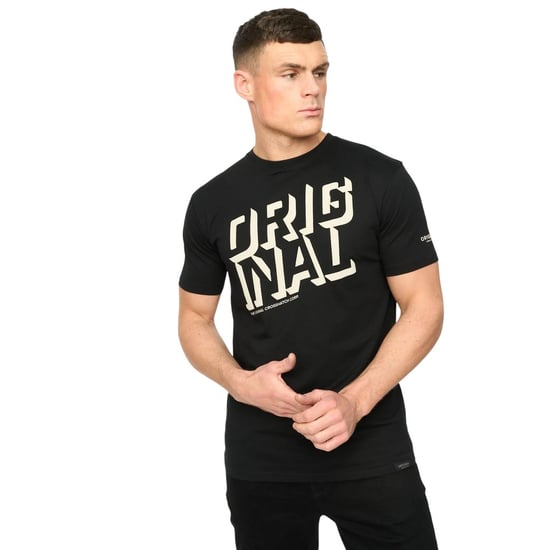 Crosshatch - "Protrax" T-Shirt für Herren, Baumwolle (Schwarz) - Image 4