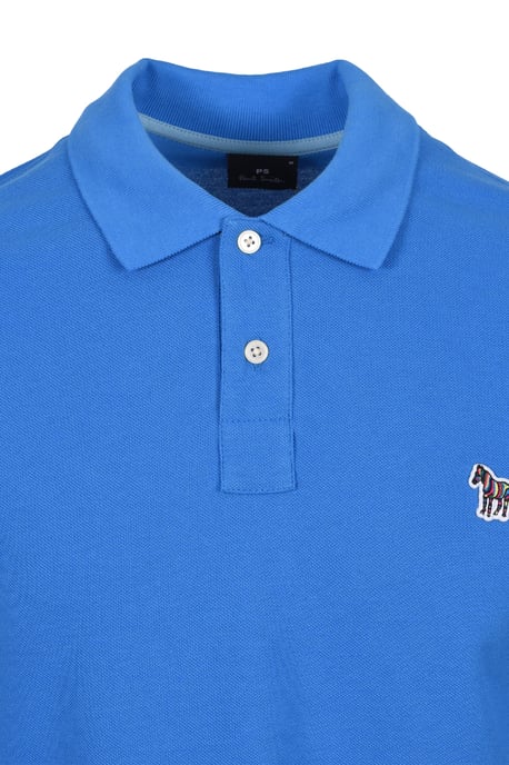 PAUL SMITH REG FIT ZEBRA POLO BLUE - Image 2