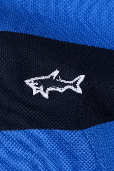 Paul & Shark POLO NAVY/BLUE STRIPE - Image 3