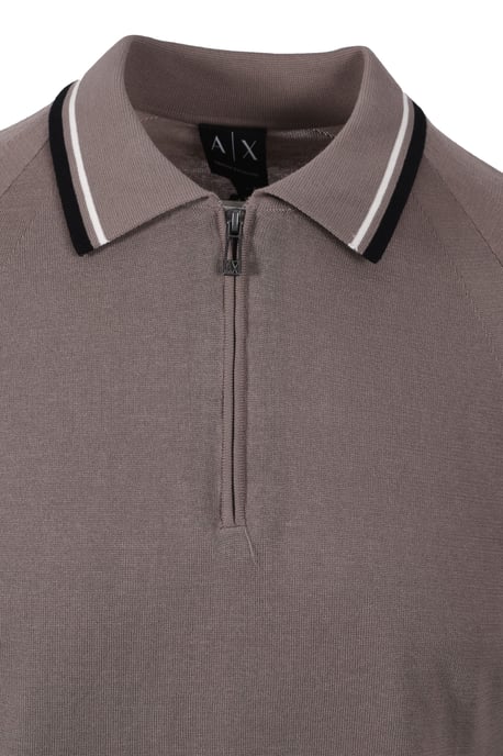 ARMANI EXCHANGE KNITTED POLO SHIRT DRIFTWOOD - Image 2